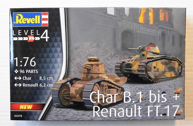 REVELL 1/76 03278 CHAR B.1 BIS   RENAULT FT.17