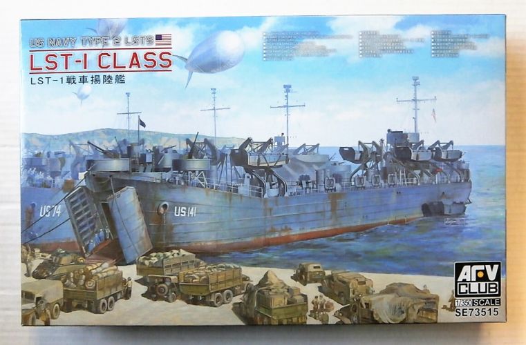 AFV CLUB 1/350 73515 US NAVY TYPE 2 LSTS - LST-I CLASS 
