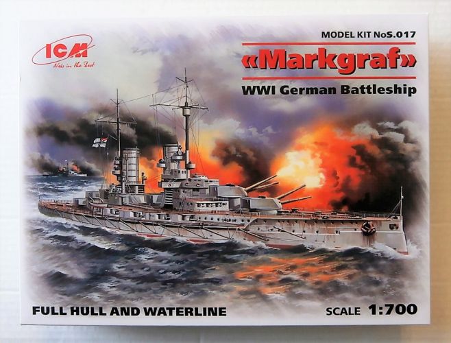 ICM 1/700 S.017 MARKGRAF WWI GERMAN BATTLESHIP
