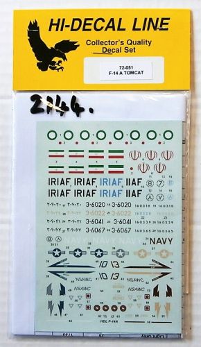 HI DECAL 1/72 2144. 72051 F-14 A TOMCAT