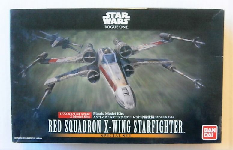 BANDAI 1/72   1/144 0210522 STAR WARS ROGUE ONE RED SQUADRON X-WING STARFIGHTER
