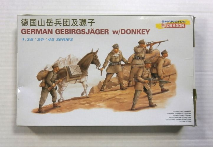 DRAGON 1/35 6078 GERMAN GEBIRGSJAGER w/DONKEY
