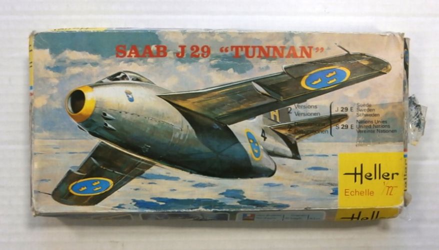 HELLER 1/72 260 SAAB J29 TUNNAN
