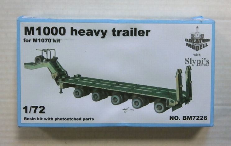 BALATON MODELL 1/72 7226 M1000 HEAVY TRAILER FOR M1070 KIT