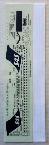  1/200 DRAW DECAL 1818. 20/44-DC9-7 SAS NEW COLORS MD80s