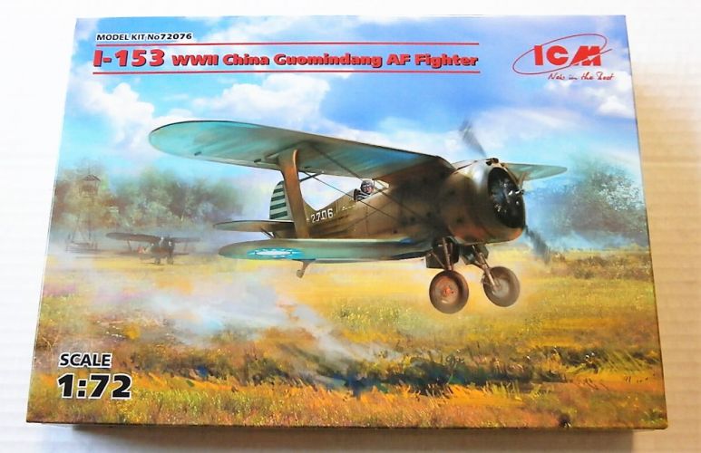 ICM 1/72 72076 I-153 WWII CHINA GUOMINDANG FIGHTER