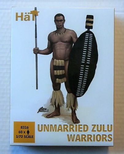 HAT INDUSTRIES 1/72 8316 UNMARRIED ZULU WARRIORS