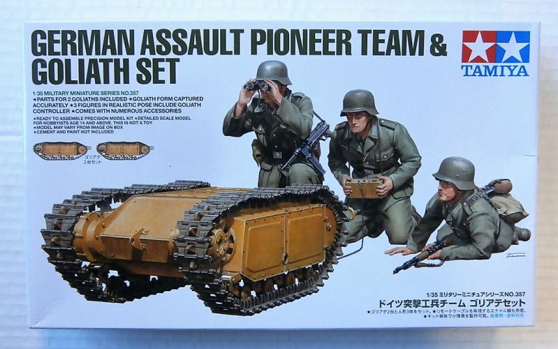 TAMIYA 1/35 35357 GERMAN ASSAULT PIONEER TEAM   GOLIATH SET