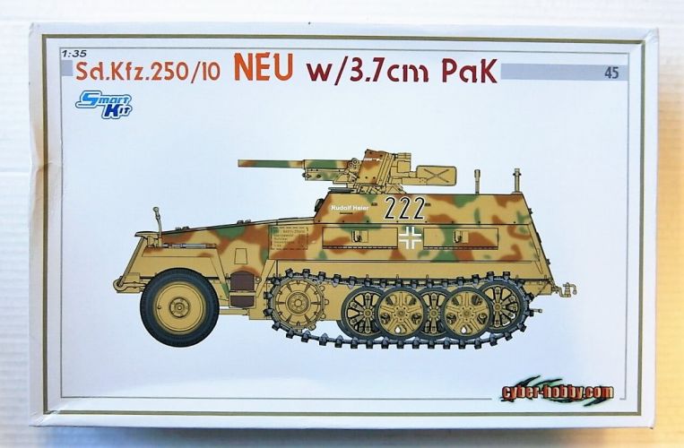 CYBER-HOBBYCOM 1/35 6595 SD.KFZ.250/10 NEU WITH 3.7cm PAK