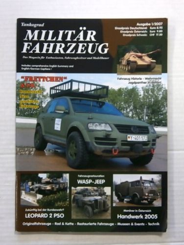 TANKOGRAD  1/2007 MILITAR FAHRZEUG GERMAN LANGUAGE  INCLUDES ENGLISH SUMMARY AND CAPTIONS 