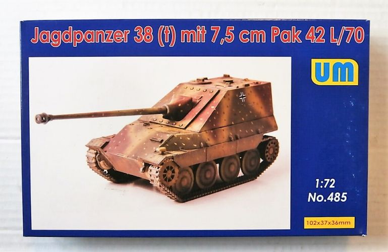 UNIMODEL 1/72 485 JAGDPANZER 38 t  WITH 7.5CM PAK 42 L/70