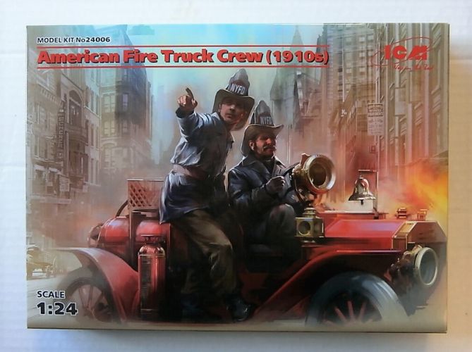 ICM 1/24 24006 AMERICAN FIRE TRUCK CREW 1910