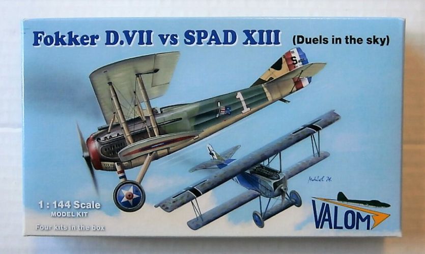VALOM 1/144 14419 FOKKER D.VII vs SPAD XIII