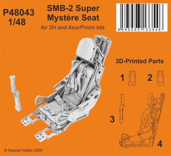 CMK 1/48 P48043 SMB-2 SUPER MYSTERE SEAT