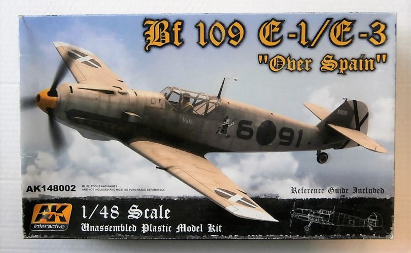AK INTERACTIVE 1/48 148002 BF 109 E-1/E-3 OVER SPAIN