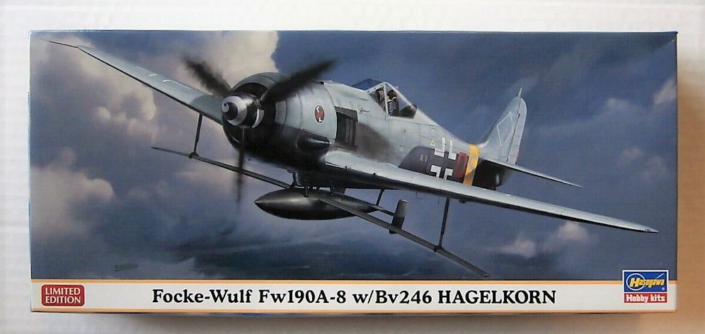 HASEGAWA 1/72 01984 FOCKE-WULF FW190A-8 W/ BV246 HAGELKORN