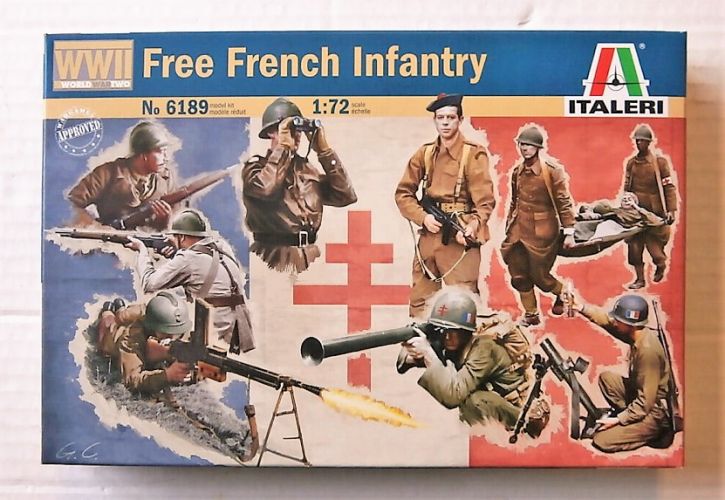 ITALERI 1/72 6189 FREE FRENCH INFANTRY WWII