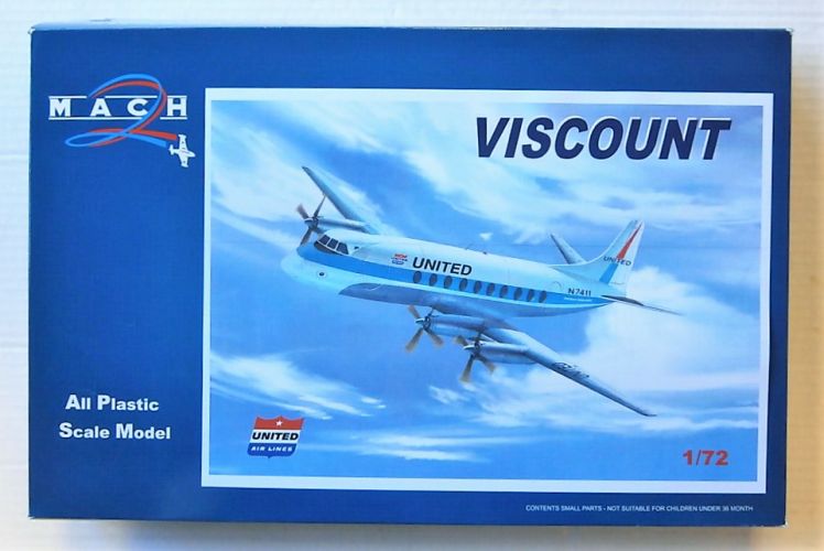 MACH 1/72 GP101 UNITED AIRLINES VISCOUNT