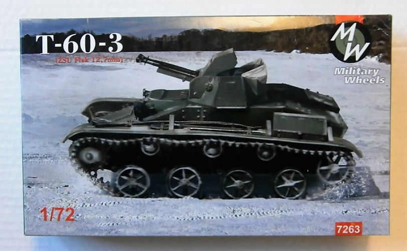 MILITARY WHEELS 1/72 7263 SOVIET T-60-3  ZSU FLAK 12.7mm 