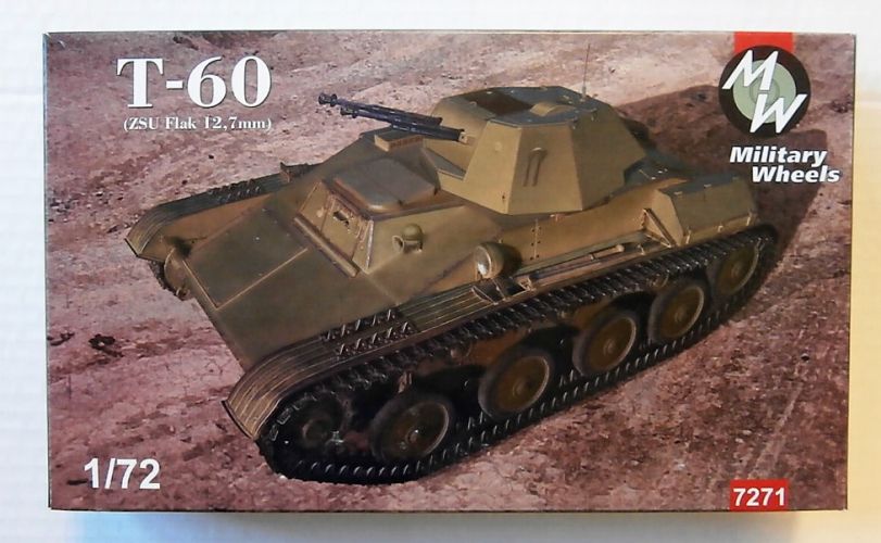 MILITARY WHEELS 1/72 7271 SOVIET T-60  ZSU FLAK 12.7mm 