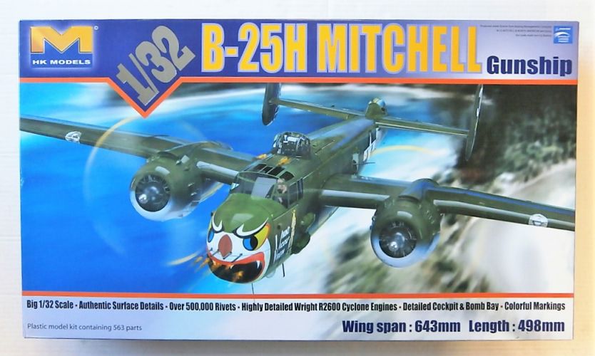 HK MODELS 1/32 01E03 B-25H MITCHELL GUNSHIP  UK SALE ONLY 