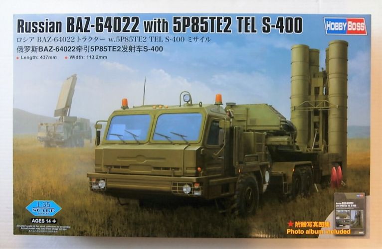 HOBBYBOSS 1/35 85517 RUSSIAN BAZ-64022 WITH 5P85TE2 TEL S-400  UK SALE ONLY 