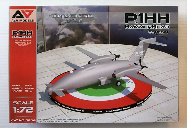 A   A MODELS 1/72 7206 P.1HH HAMMERHEAD CONCEPT