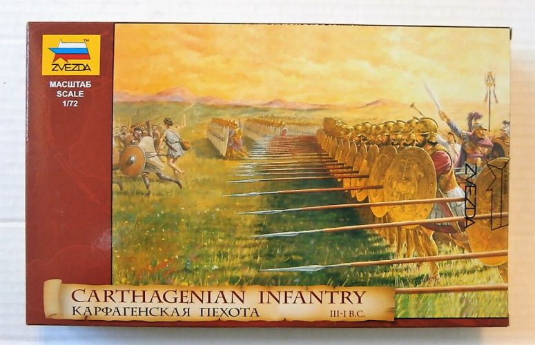 ZVEZDA 1/72 8010 CARTHAGENIAN INFANTRY