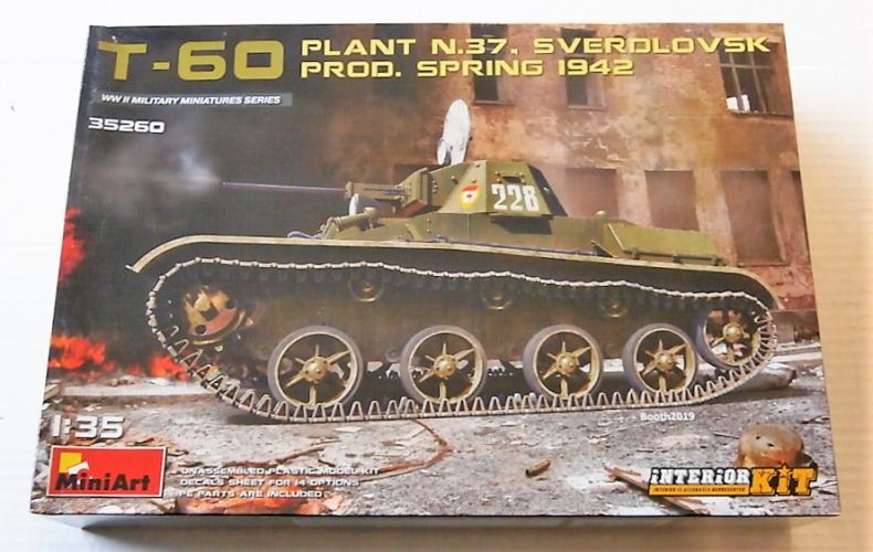 MINIART 1/35 35260 T-60 PLANT N.37 SVERDLOVSK PROD. SPRING 1942