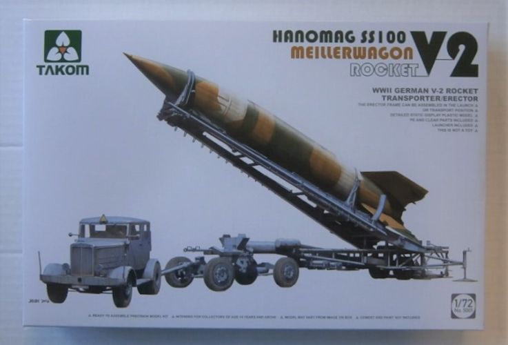 TAKOM 1/72 5001 MEILLERWAGON V2 ROCKET   HANOMAG SS100 