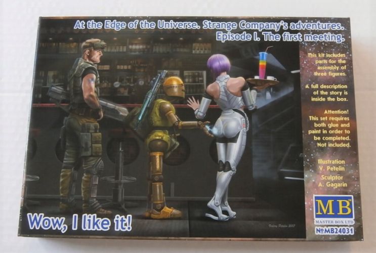 MASTERBOX 1/24 24031 AT THE EDGE OF THE UNIVERSE. STRANGE COMPANYS ADVENTURES. EPISODE 1. THE FIRST MEETING WOW I LIKE IT