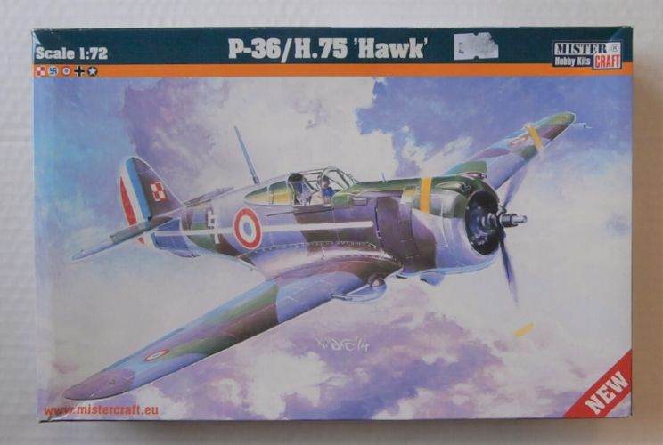 MISTERCRAFT 1/72 D-214 CURTISS H.75 P-36 HAWK