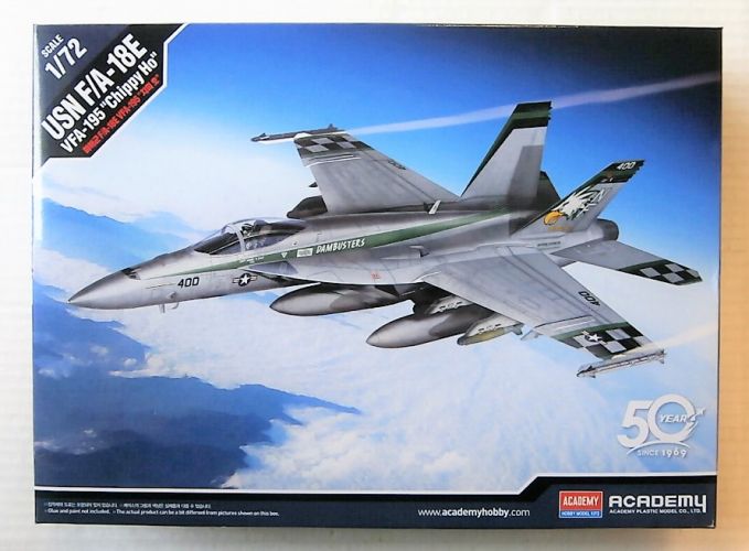ACADEMY 1/72 12565 USN F/A-18E VFA-195 CHIPPY HO