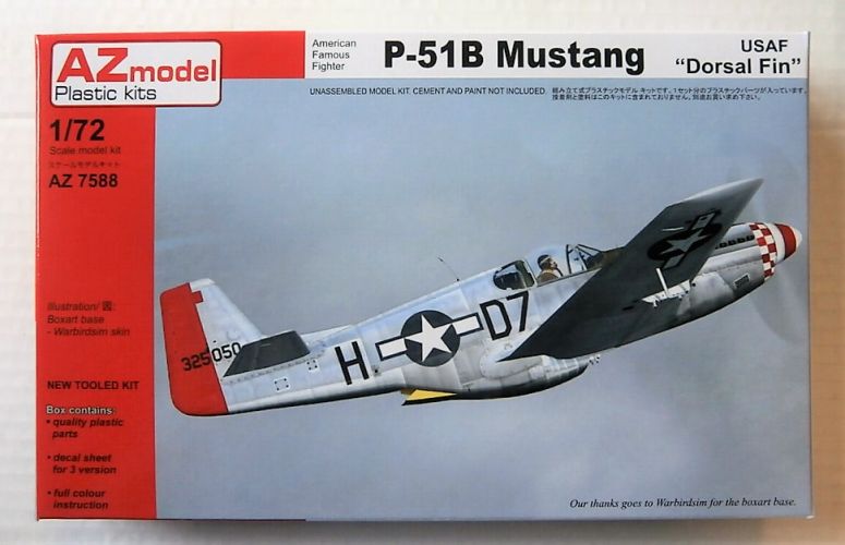 AZ MODEL 1/72 7588 P-51B MUSTANG DORSAL FIN USAF