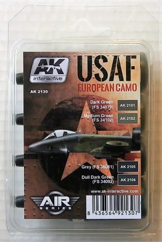 AK INTERACTIVE  AK2130 USAF EUROPEAN CAMO COLOURS