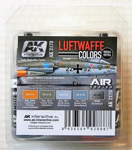 AK INTERACTIVE  AK2170 LUFTWAFFE COLOURS 1960s   1970s