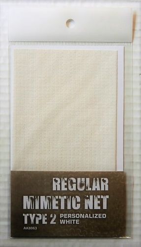 AK INTERACTIVE  8063 REGULAR MIMETIC NET TYPE 2 WHITE