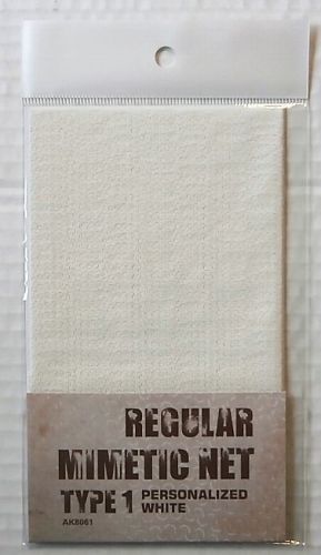 AK INTERACTIVE  8061 REGULAR MIMETIC NET TYPE 1 WHITE