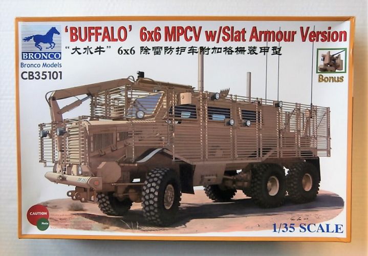 BRONCO 1/35 35101 BUFFALO 6X6 MPCV WITH SLAT ARMOUR VERSION