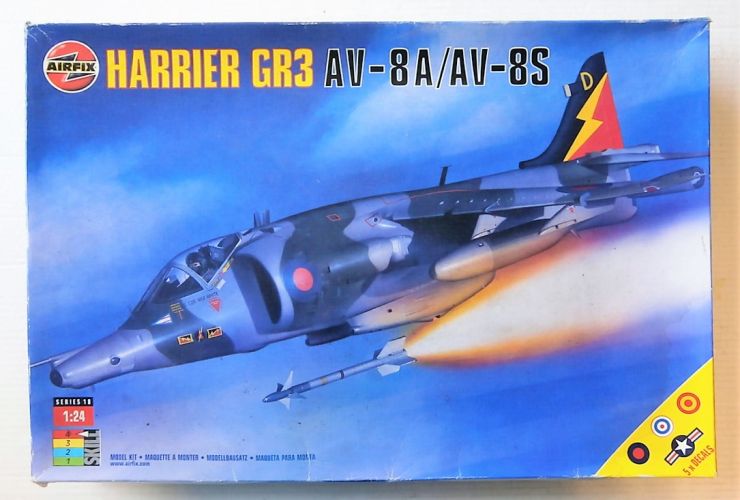 AIRFIX 1/24 18003 HARRIER GR3 AV-8A/AV-8S  UK SALE ONLY 