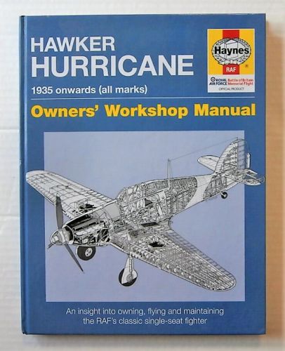 CHEAP BOOKS  ZB1809 HAYNES HAWKER HURRICANE 1935 ONWARDS  ALL MARKS 