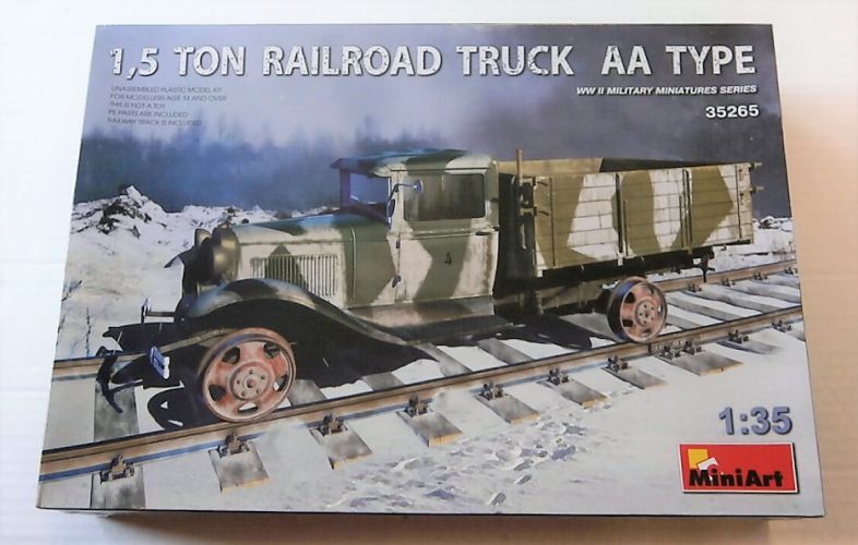 MINIART 1/35 35265 1.5 TON RAILROAD TRUCK AA TYPE