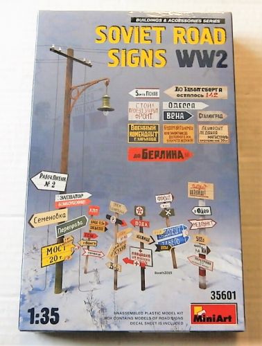MINIART 1/35 35601 SOVIET ROAD SIGNS WWII