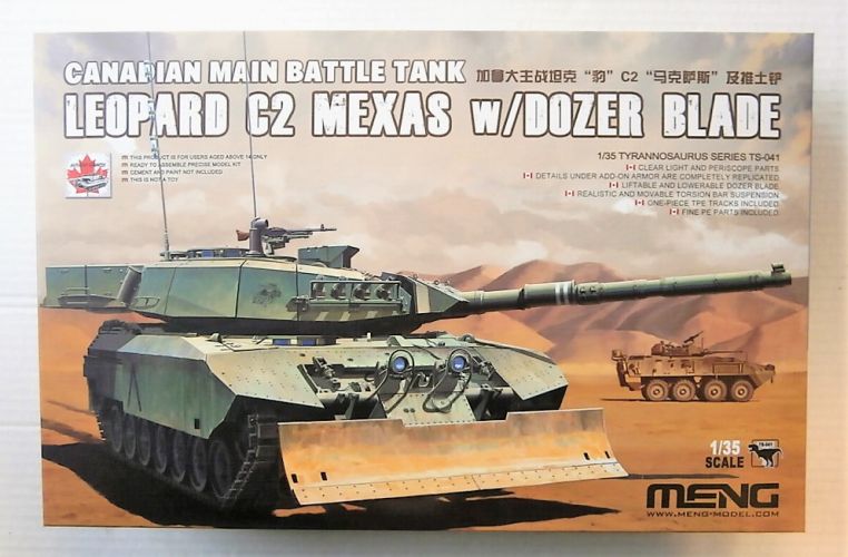 MENG 1/35 TS-041 LEOPARD C2 MEXAS W/ DOZER BLADE CANADIAN MBT