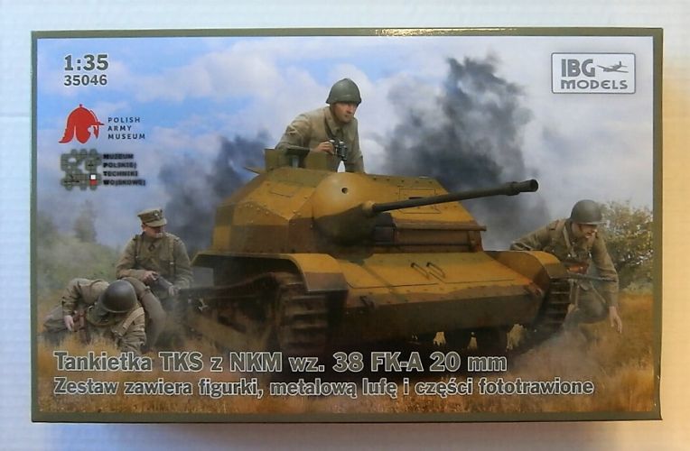 IBG MODELS 1/35 35046 TANKIETKA TKS Z NKM WZ.38 FK-A 20mm