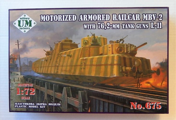 UM-MT 1/72 675 MOTORIZED ARMOURED RAILCAR MBV-2