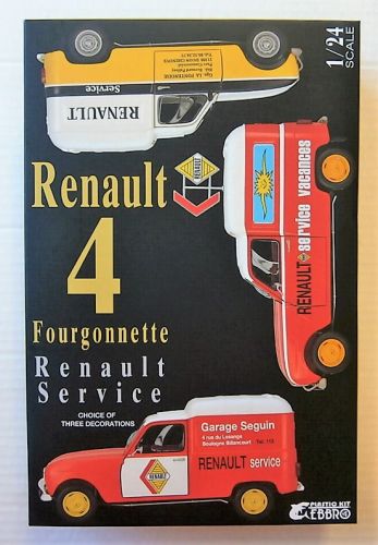 EBBRO 1/24 25012 RENAULT 4 FOURGONNETTE RENAULT SERVICE VAN