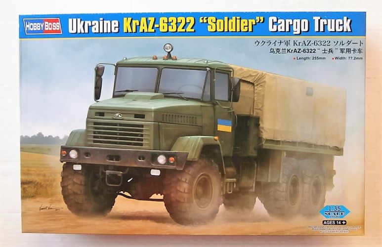 HOBBYBOSS 1/35 85512 UKRAINE KRAZ-6322 SOLIER CARGO TRUCK