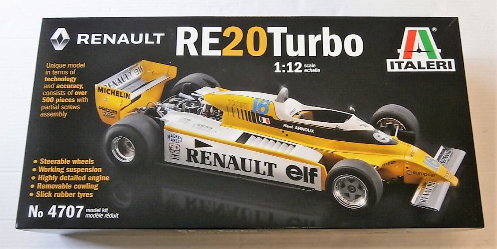 ITALERI 1/12 4707 RENAULT RE20 TURBO  UK SALE ONLY 