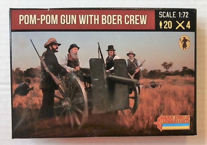 STRELETS 1/72 188 POM-POM GUN WITH BOER CREW ANGLO/ BOER WAR